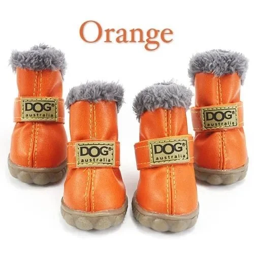 Botinhas de inverno impermeáveis para o seu cão (4 botas)