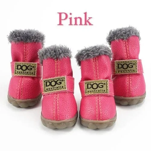 Botinhas de inverno impermeáveis para o seu cão (4 botas)