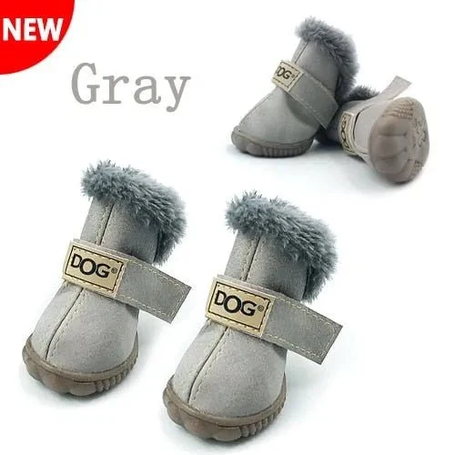 Botinhas de inverno impermeáveis para o seu cão (4 botas)