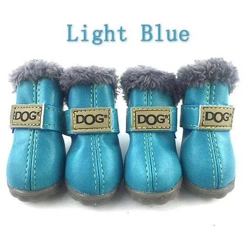 Botinhas de inverno impermeáveis para o seu cão (4 botas)