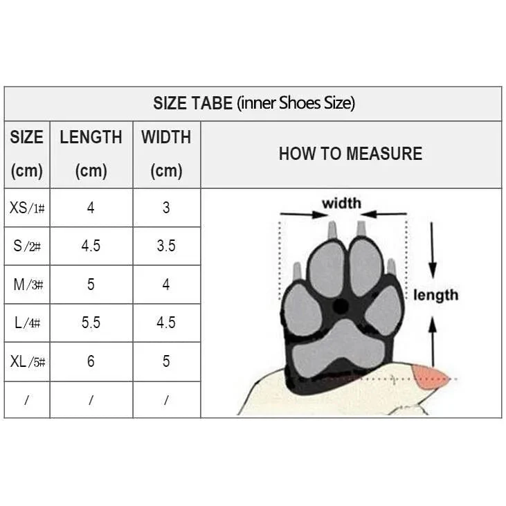 Botinhas de inverno impermeáveis para o seu cão (4 botas)