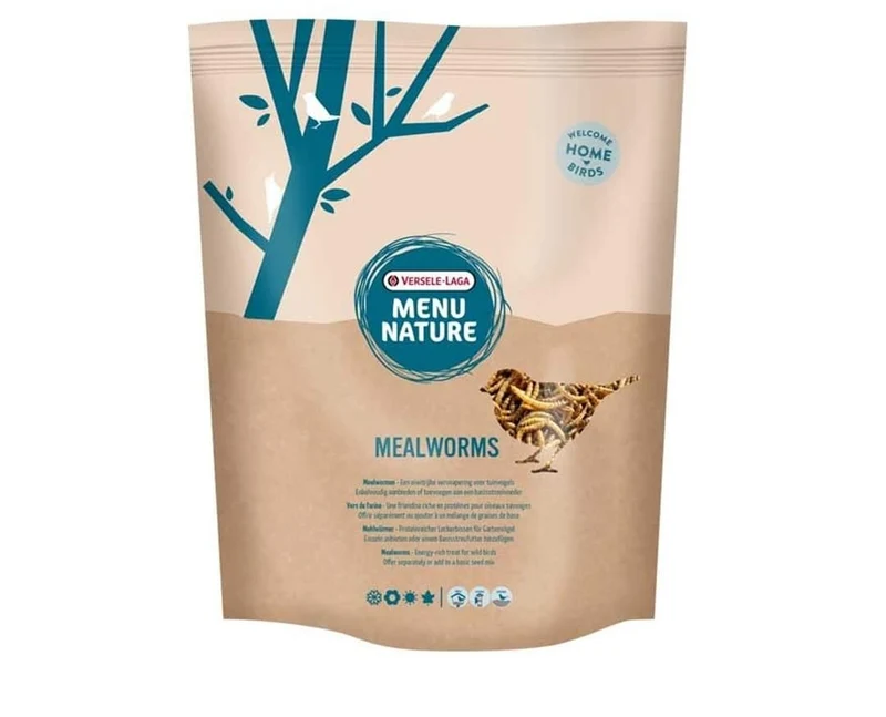 Menu Nature - Getrocknete Mehlwürmer - Futter - 300 Gramm - Versele Laga