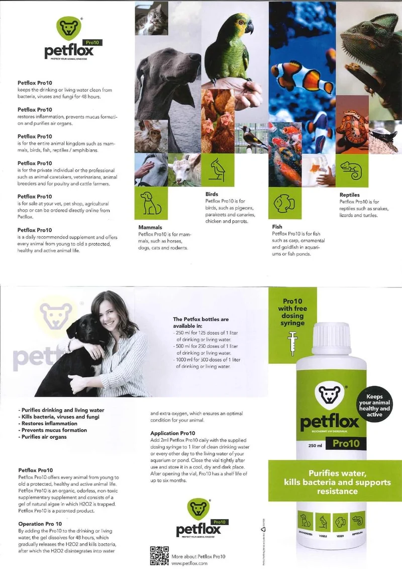 Petflox Pro10 - 1000ml - Für alle Tiere