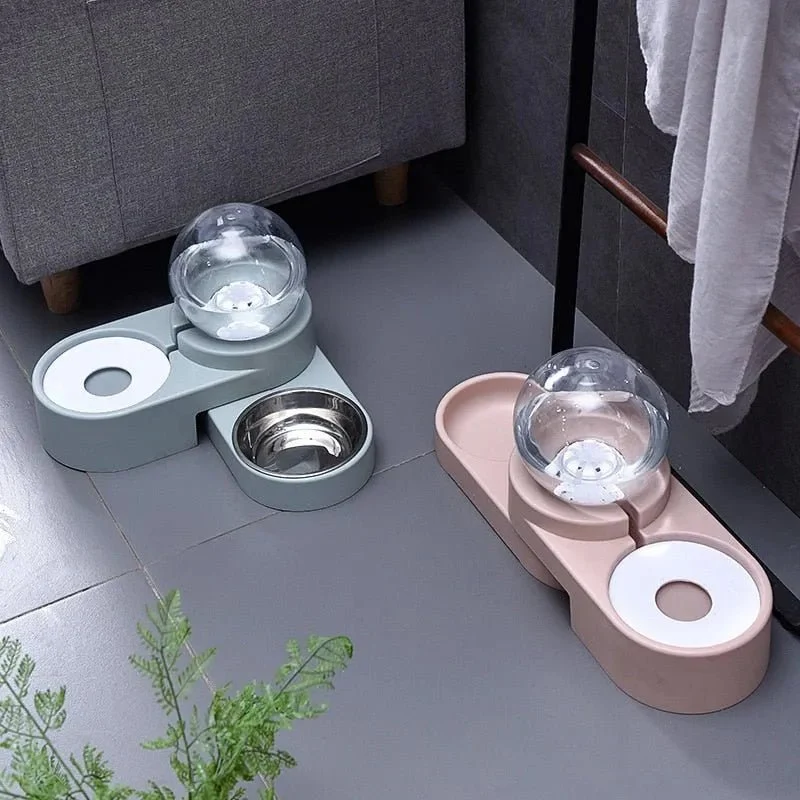 Comedouro e Bebedouro Automático para Cães e Gatos