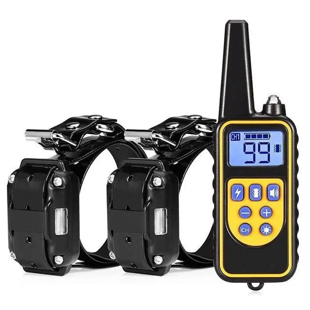 Coleira de Treino Recarregável com LCD Display (800 metros)