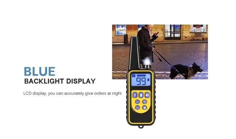 Coleira de Treino Recarregável com LCD Display (800 metros)