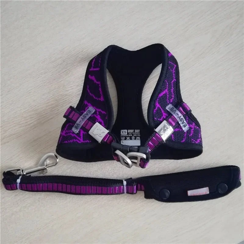 Peitoral "No-pull" Desportivo e Reflector