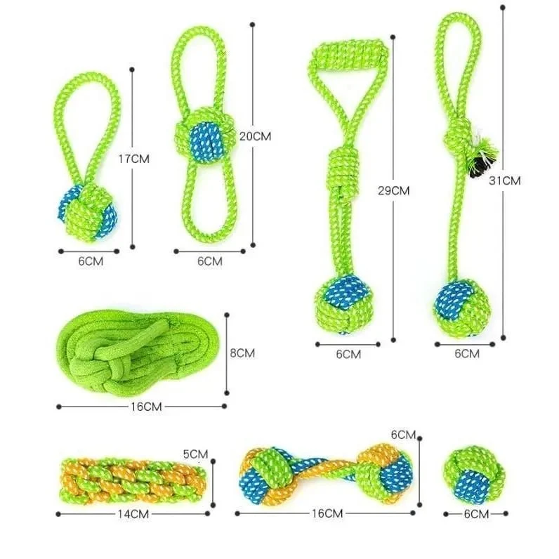 Brinquedos Ecológicos em corda de algodão, para cães