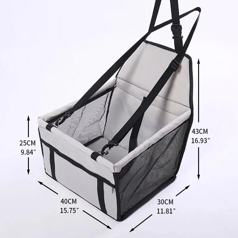 Transportadora de cães para banco de automóvel