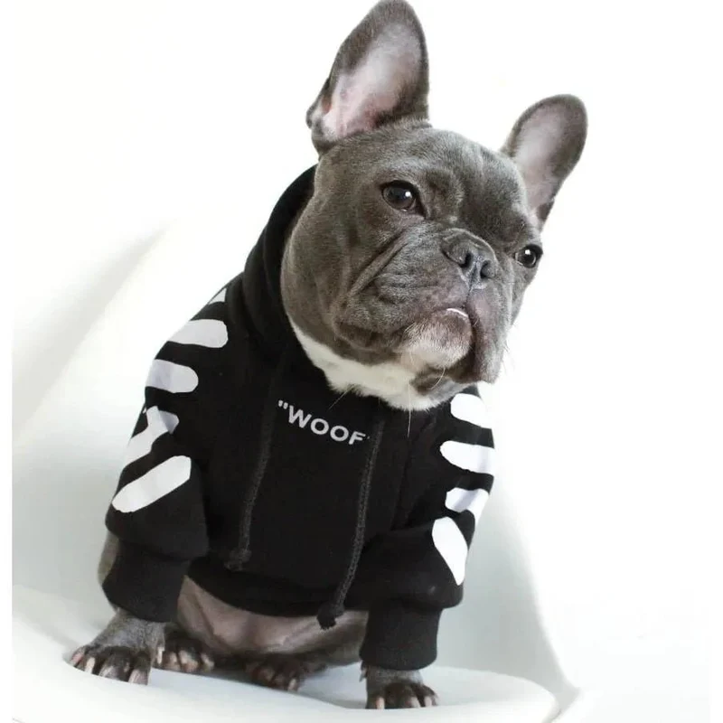 Camisola Desportiva com Capuz para French Bulldog