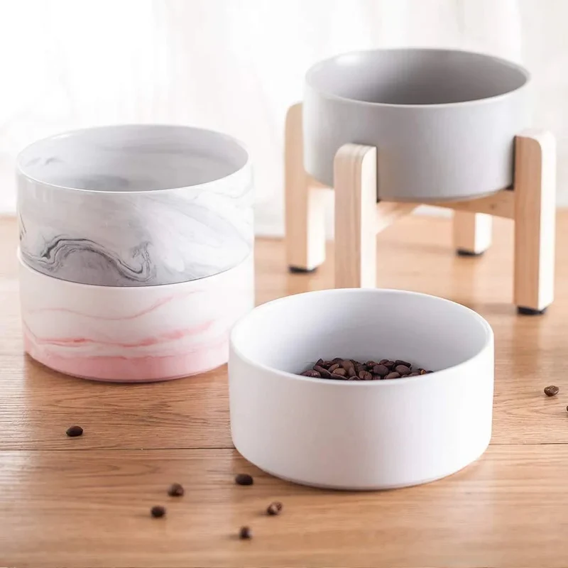 Comedouro / Bebedouro Cerâmico Elevado para Cães ou Gatos