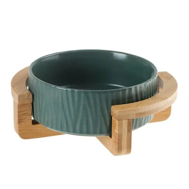 Comedouro / Bebedouro Cerâmico Elevado para Cães ou Gatos (simples ou duplo)