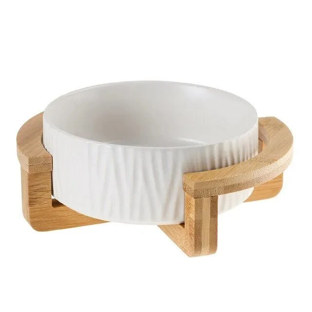 Comedouro / Bebedouro Cerâmico Elevado para Cães ou Gatos (simples ou duplo)