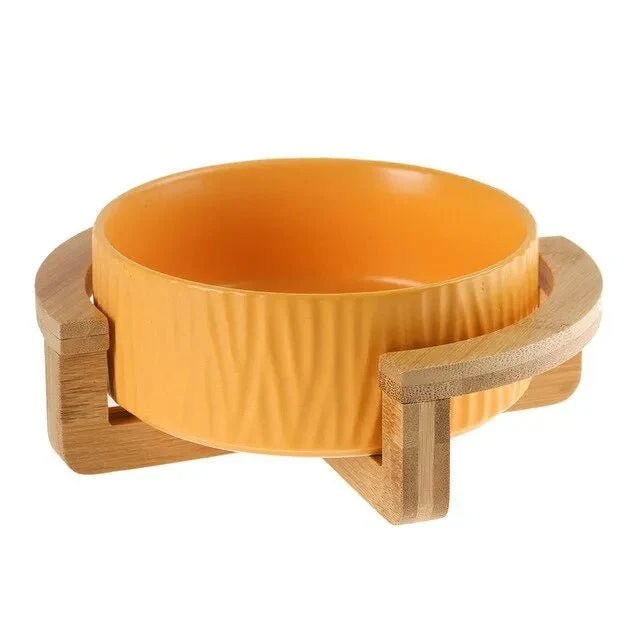 Comedouro / Bebedouro Cerâmico Elevado para Cães ou Gatos (simples ou duplo)