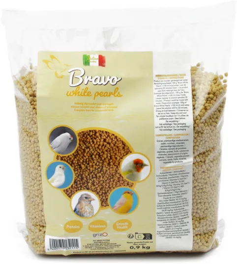 Bravo White Pearls 100 Gramm (perle morbid white)