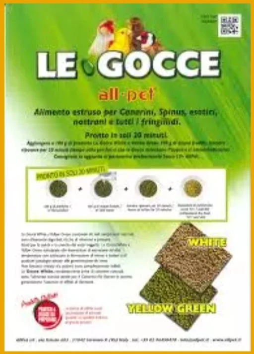 Le Gocce White 450 Gramm (Samenersatz) - Alle Pet