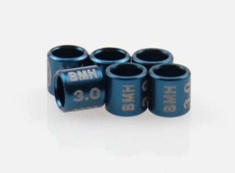 Aluminiumringe 3.2 mm ohne Jahr mit Initialen