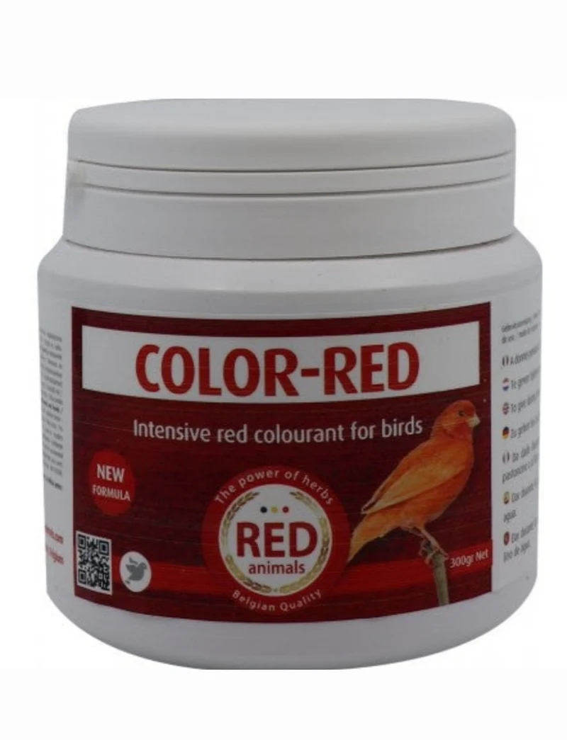 Color-Red 300 Gramm (roter Farbstoff und mit Cholin für die Leber) Red Animals
