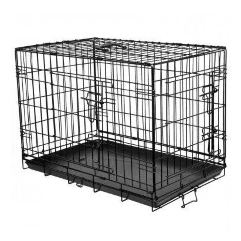 Drahtkäfig schwarz S 63x43x49 cm
