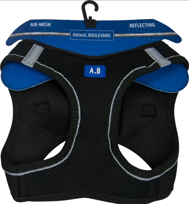 Animal Boulevard Air-Mesh Komfortgeschirr Schwarz 13 kg