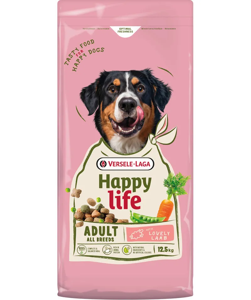 Happy Life Adult Lamm Hundefutter 12.5 kg - Versele Laga