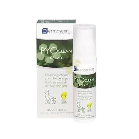 Dermoscent PYOCLEAN Spray 50ML - Para Cães e Gatos