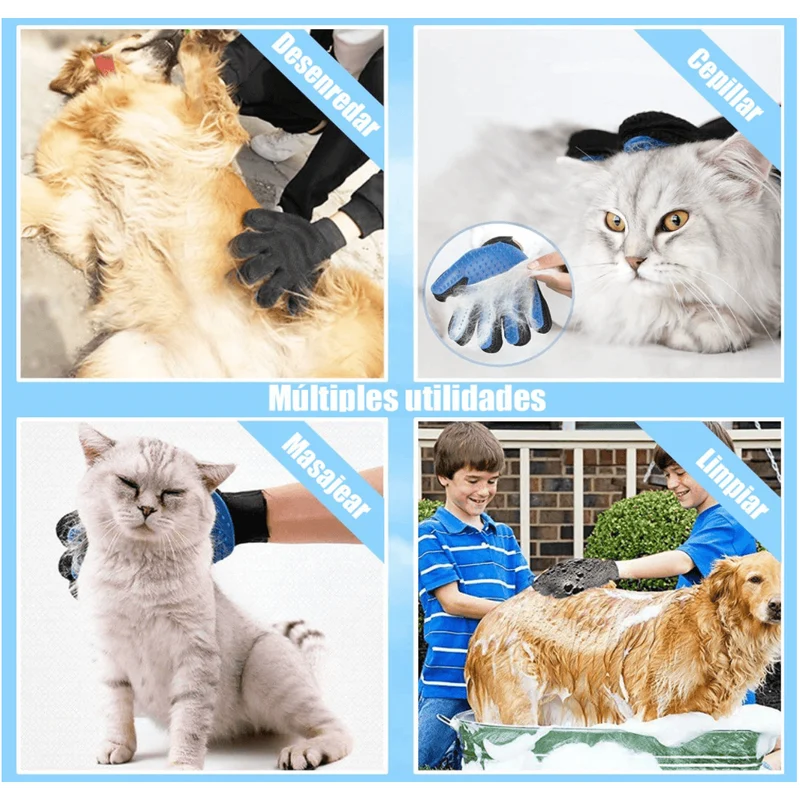 Escova Luva em Latex para Cães ou Gatos
