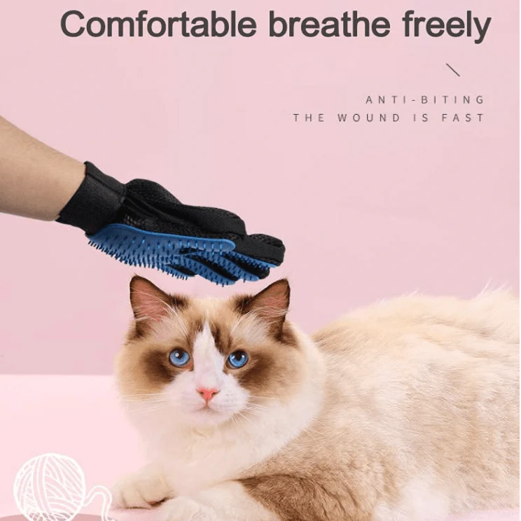 Escova Luva em Latex para Cães ou Gatos