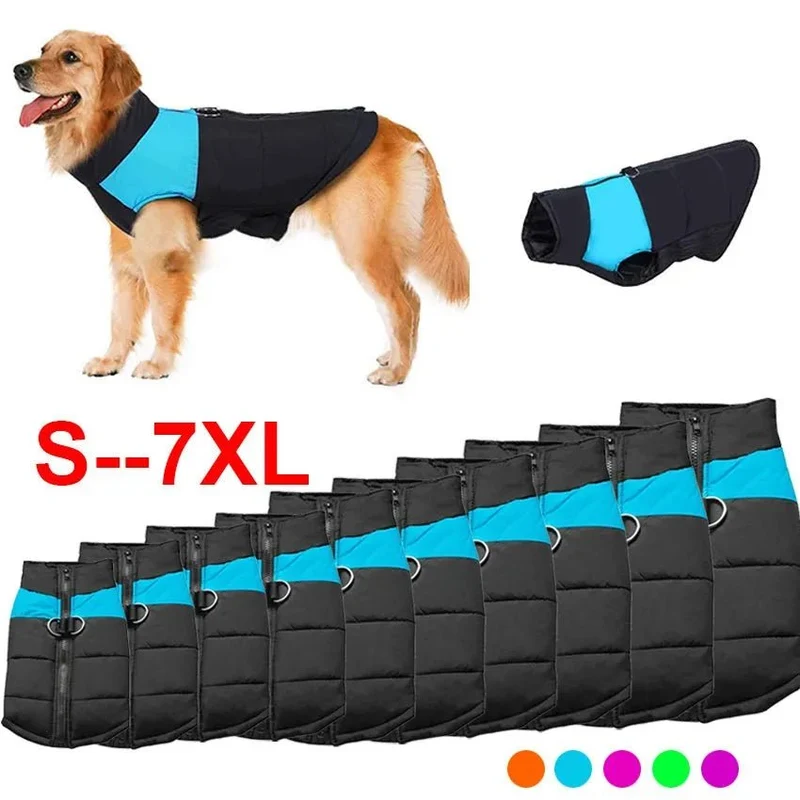 Casaco Protetor para Cães - Casaco de Inverno Impermeável (chuva)