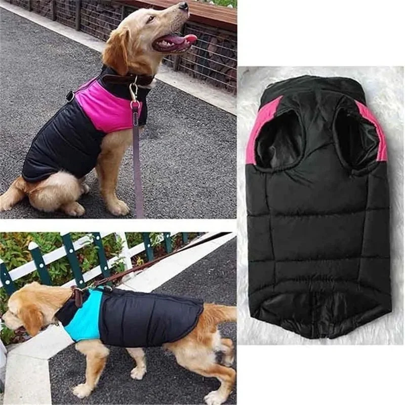 Casaco Protetor para Cães - Casaco de Inverno Impermeável (chuva)