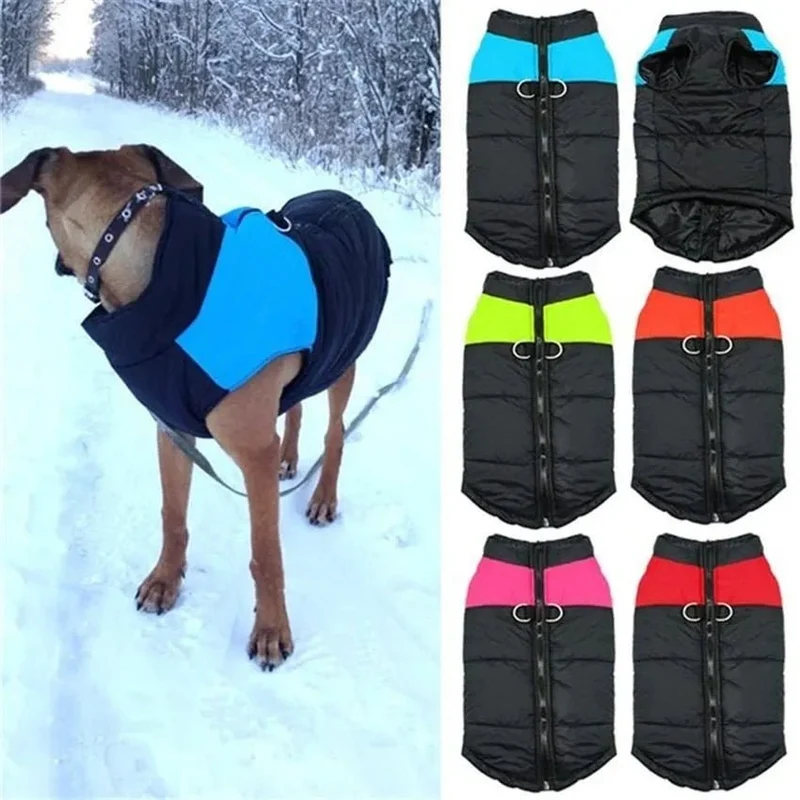 Casaco Protetor para Cães - Casaco de Inverno Impermeável (chuva)