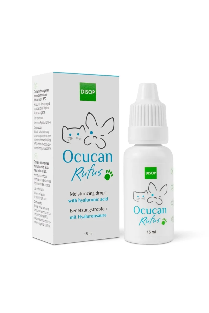 Gotas oculares para cães e gatos - OCUCAN RUFUS GOTAS 15 ml
