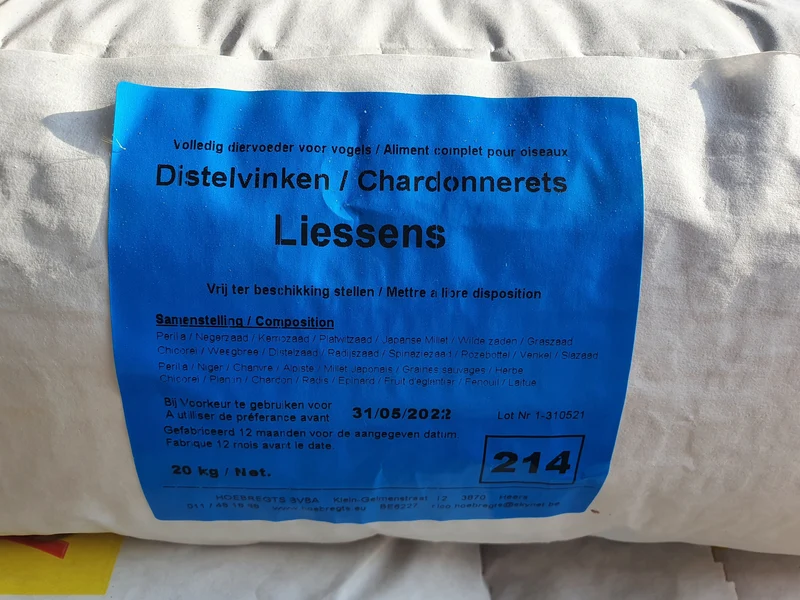 Liessens Stieglitz 20kg - Hobbyfarm Hoebregts