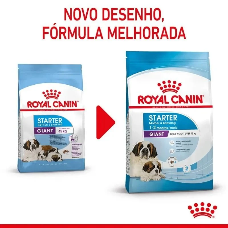 Royal Canin Pediatric Starter Puppy Giant Dog - Para Cachorros de Raça Gigante - 15 Quilos