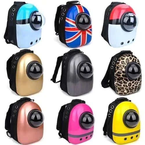 Mochila Cápsula Espacial com Visor para Cão / Gato
