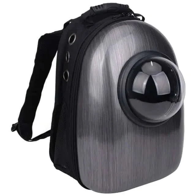 Mochila Cápsula Espacial com Visor para Cão / Gato