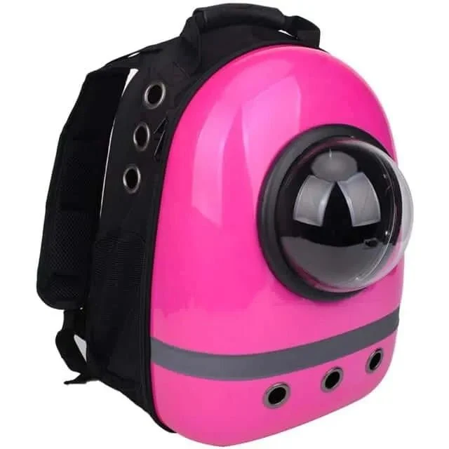 Mochila Cápsula Espacial com Visor para Cão / Gato