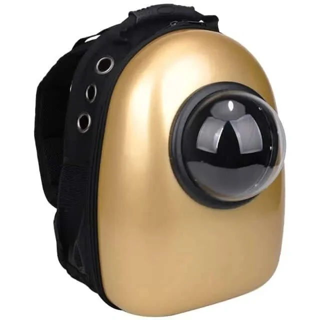 Mochila Cápsula Espacial com Visor para Cão / Gato