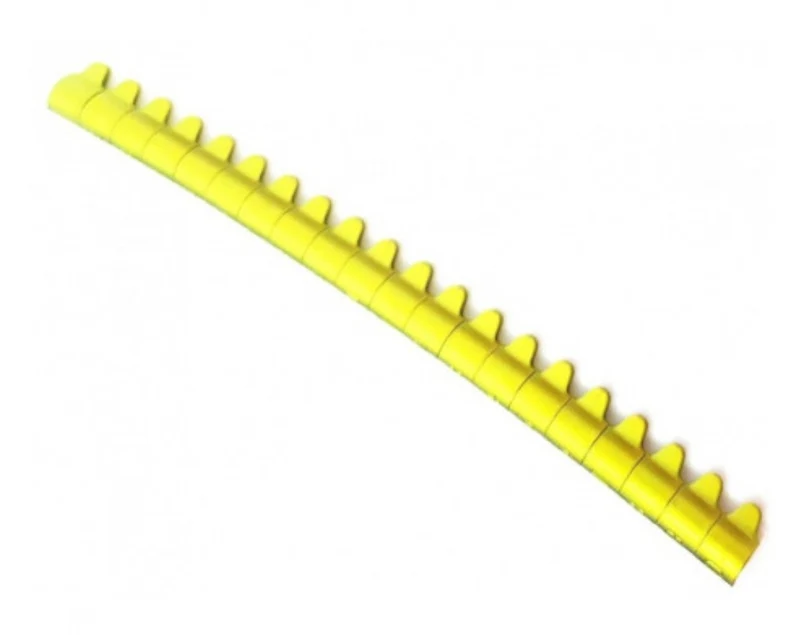20 Offene Quetschringe aus Aluminium Farbe: Gelb