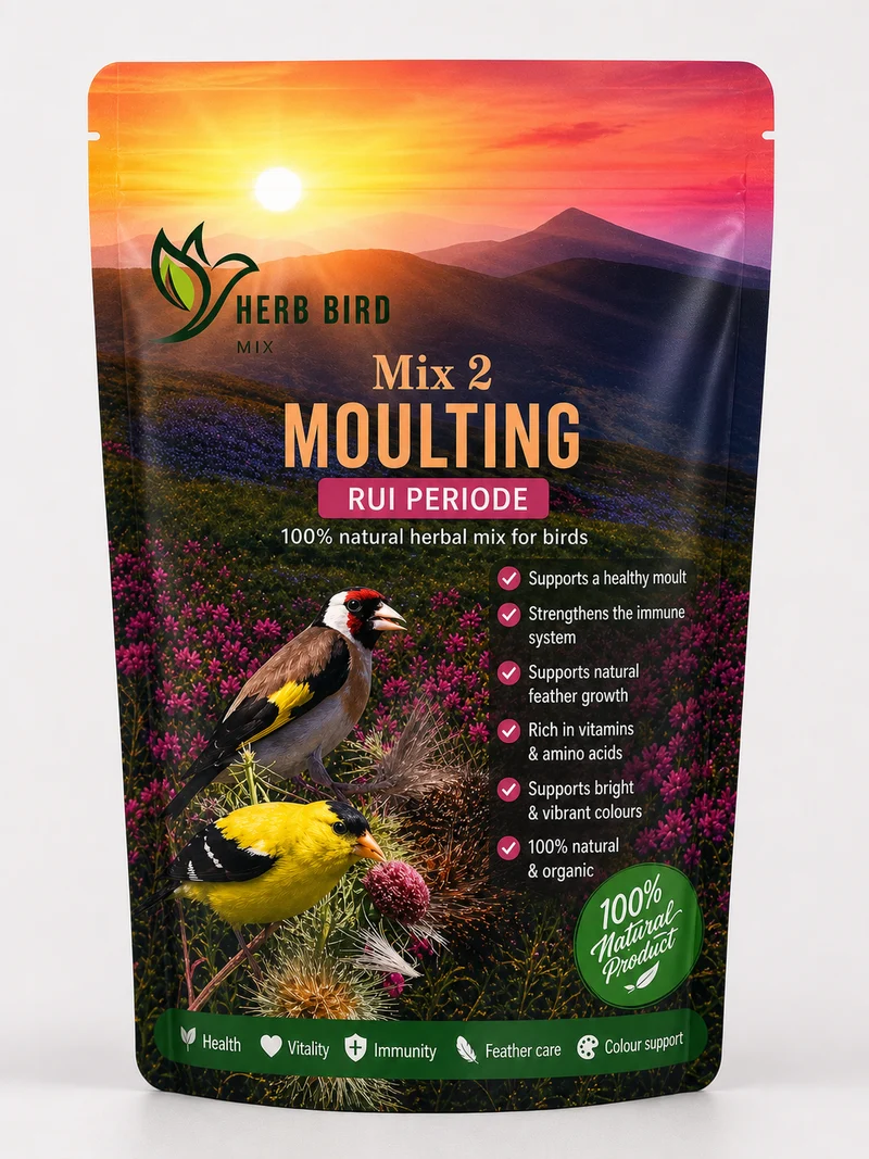 Kräutermischung 2 – Mauserzeit (150 g) – Kräuter-Vogelmischung