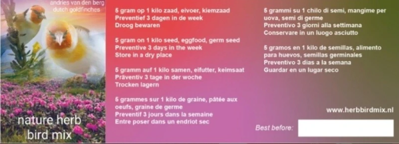 Kräutermischung 3 – Winterzeit (150 g) – Kräuter-Vogelfutter