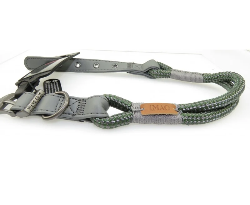 Zolux Hundehalsband Imao Hyde Park Khaki Grün 40cm x 6mm