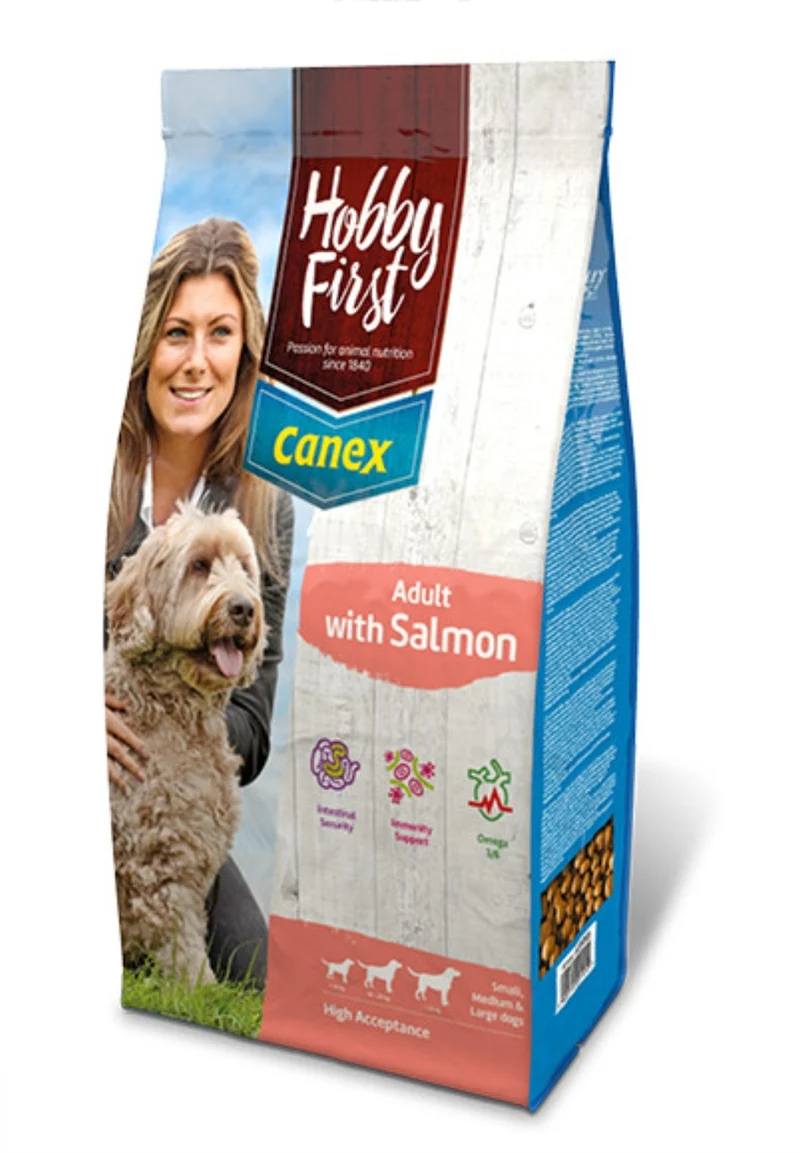 HobbyFirst Canex Adult mit Lachs Hundefutter 12kg