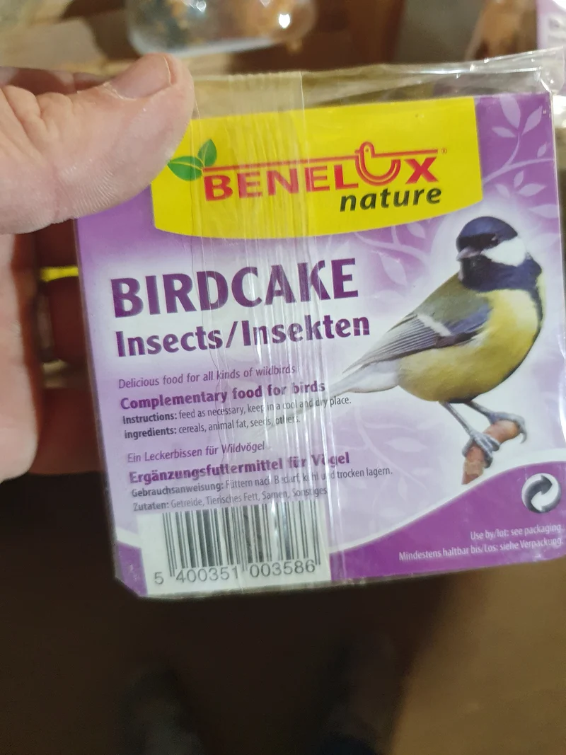 Birdcake-Insektenfett blockiert kleine Vögel