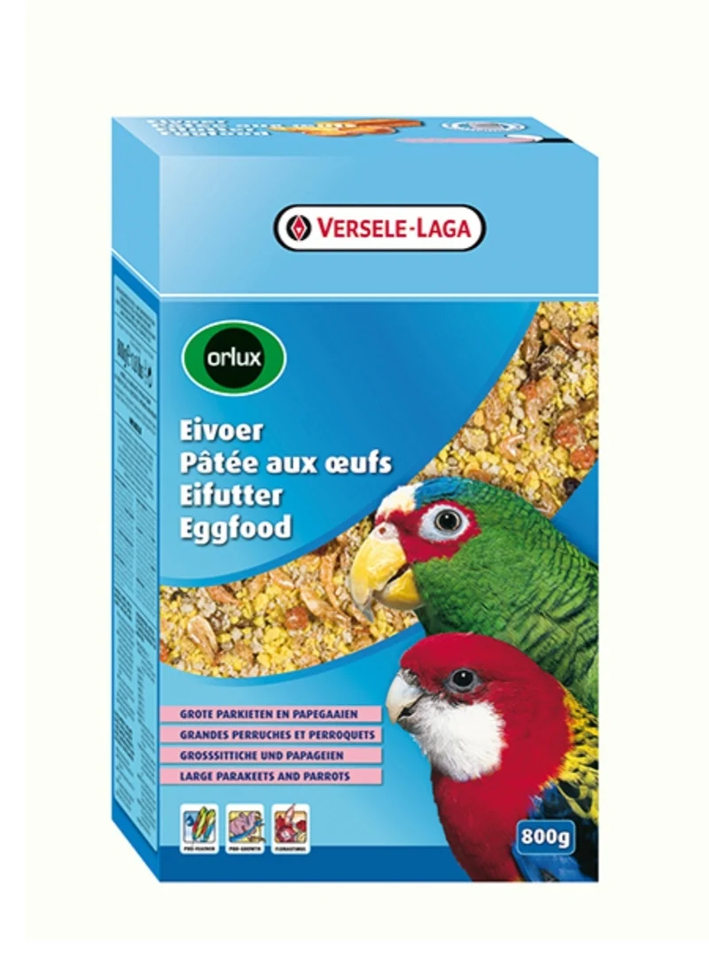 Nutribird Gold Crumble Große Wellensittiche und Papageien 800 Gramm (Mit Reißverschluss)