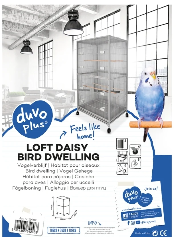 Zimmervoliere Loft Daisy 100x76x182cm