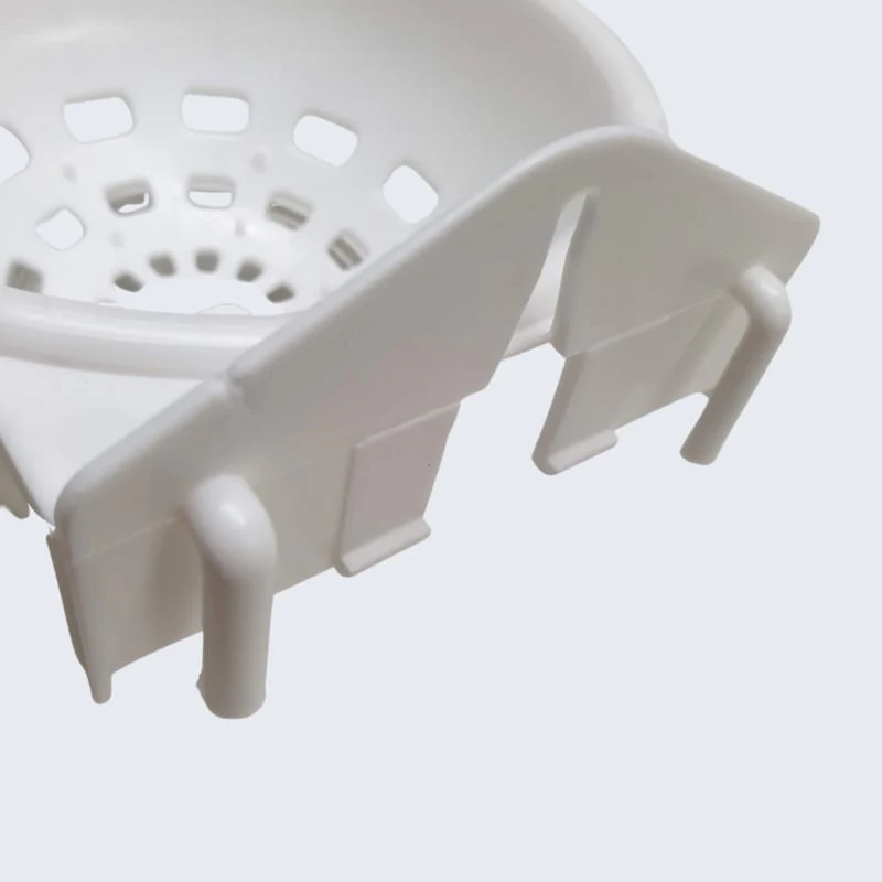 Kunststoffnest weiß mit Haken 12cm