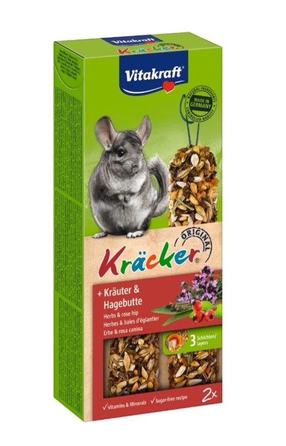 Vitakraft Kräcker Chinchilla mit Kräutern und Hagebutte